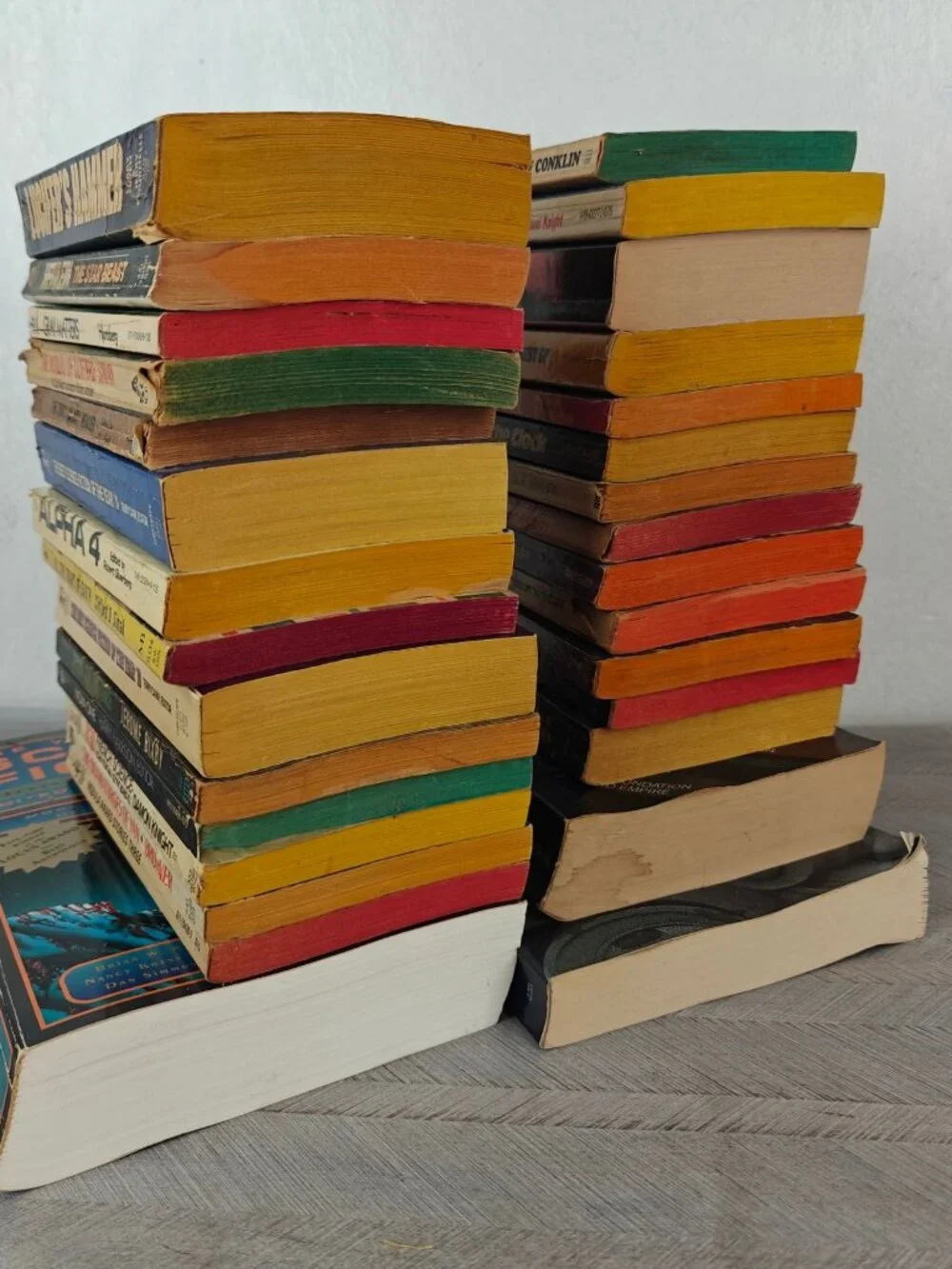 Vintage Science Fiction Paperback Lot Of 30 Books Asimov Heinlein Silverberg